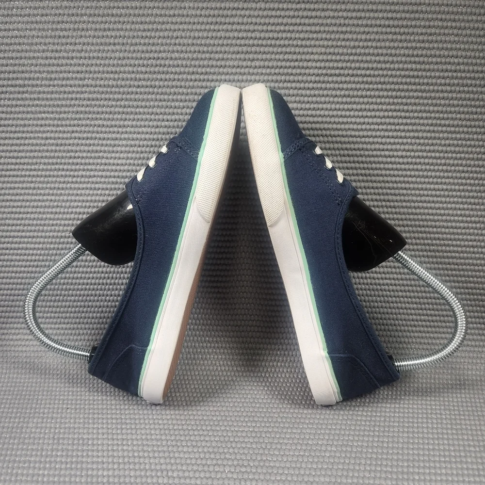 Vans Off The Wall Women's Size 6 Blue White Low Top Classic Shoes TB9C - Picture 5 of 8